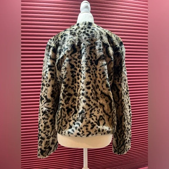 BB Dakota Animal Print Teddy Jacket - Picture 6 of 6